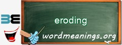 WordMeaning blackboard for eroding